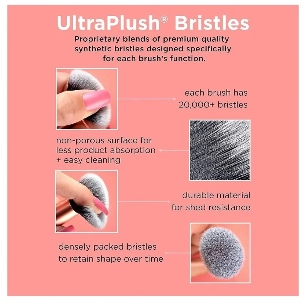 5/$25 🎆 Gently Used Real Techniques 228 Blend & Blur & 300 Deluxe Crease Brushes